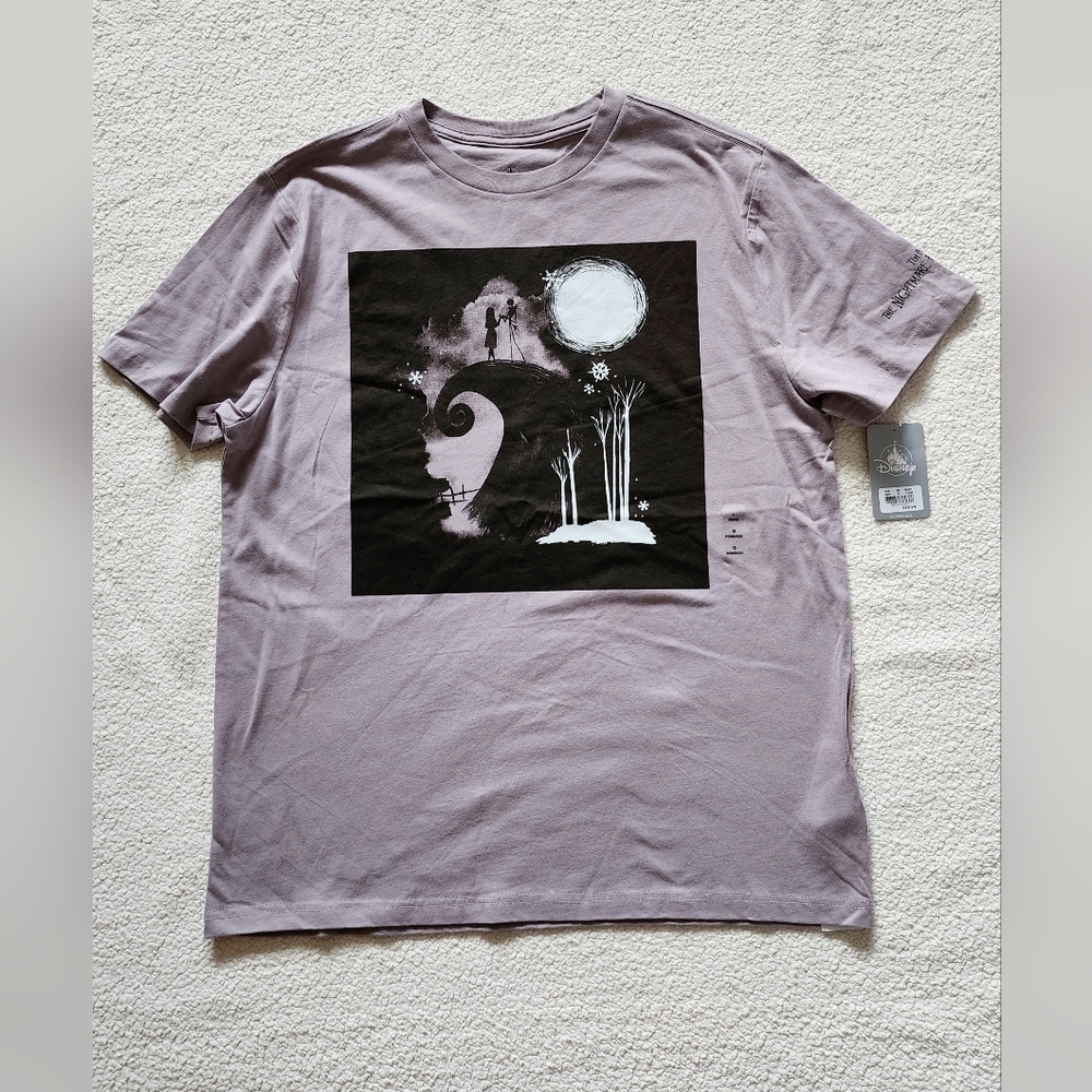 NWT Disney store Men's The Nightmare Before Christmas Halloween T-Shirt, size L